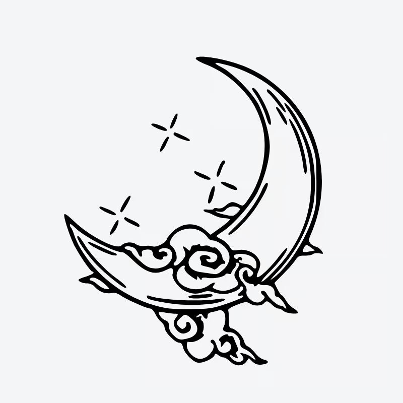 Moonlit Clouds Tattoo