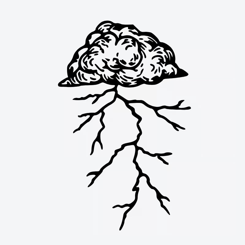 Cloud And Lightning Tattoo