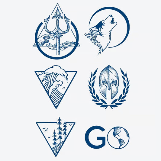 Trident Wolf Ocean Tattoo