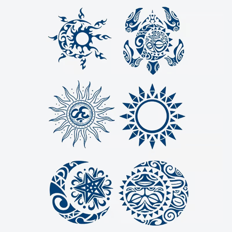 Sun Moon Series Tattoo