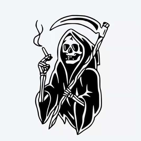 Grim Reaper Smoking Tattoo