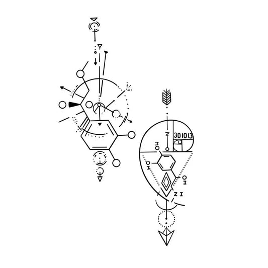 Geometric Abstract Design Tattoo