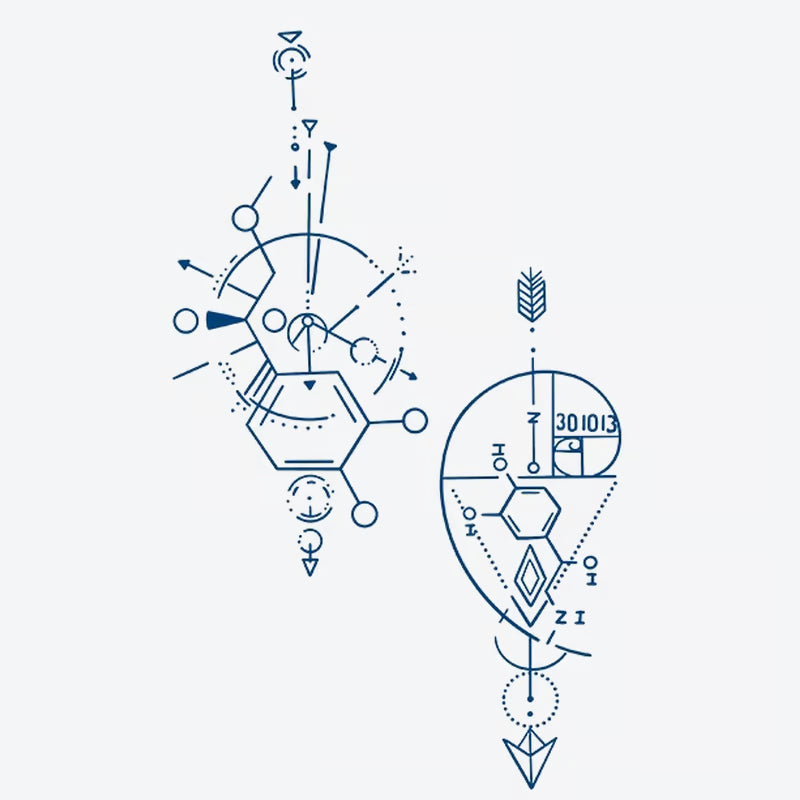 Geometric Abstract Design Tattoo