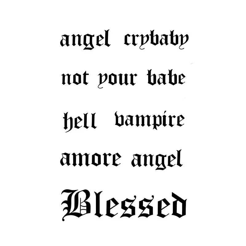 Text Tattoo Series Tattoo