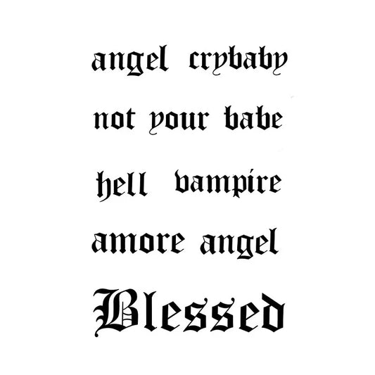 Text Tattoo Series Tattoo