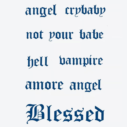 Text Tattoo Series Tattoo