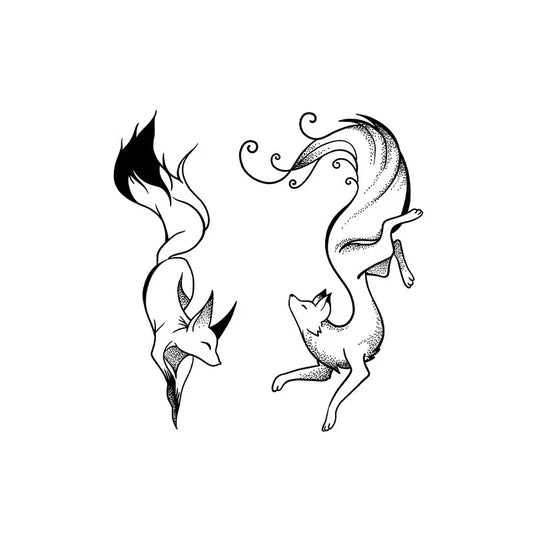 Fox Pair Tattoo