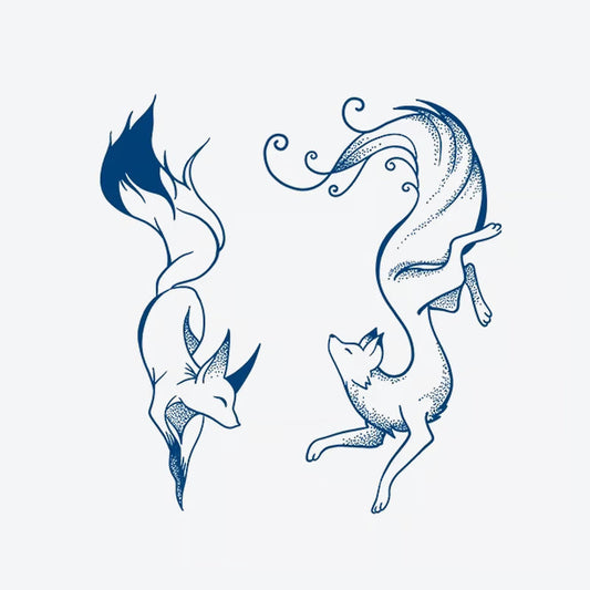 Fox Pair Tattoo