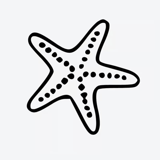 Starfish Outline Tattoo