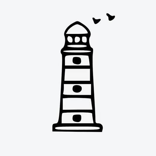 Lighthouse And Seagulls Tattoo
