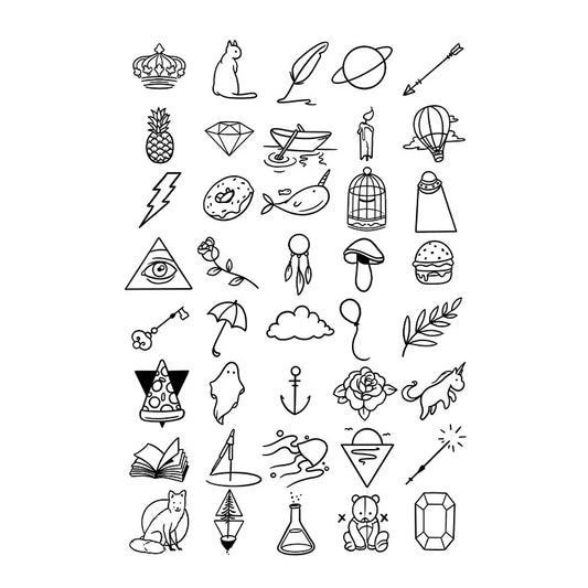 Whimsical Icons Series Tattoo