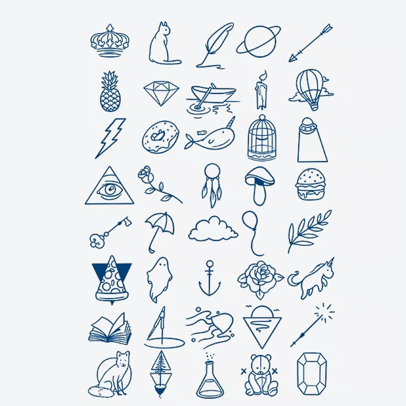 Whimsical Icons Series Tattoo