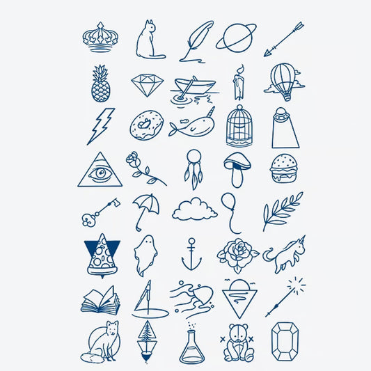 Whimsical Icons Series Tattoo