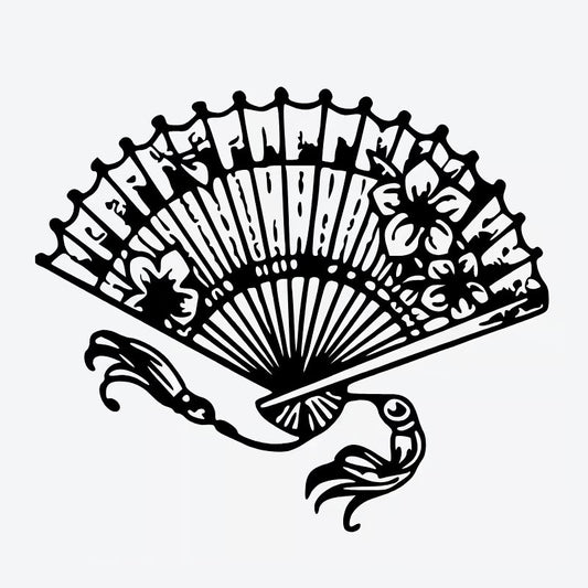 Floral Fan Design Tattoo