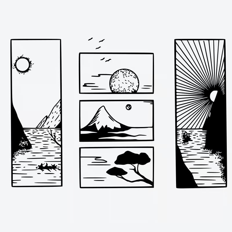 Mountain Sunset Series Tattoo