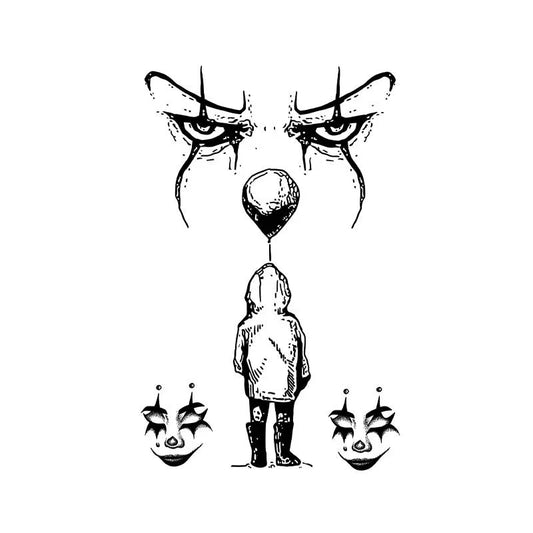 Clown Balloon Fear Tattoo