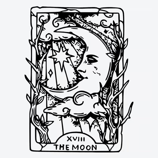 Celestial Moon Tarot Tattoo