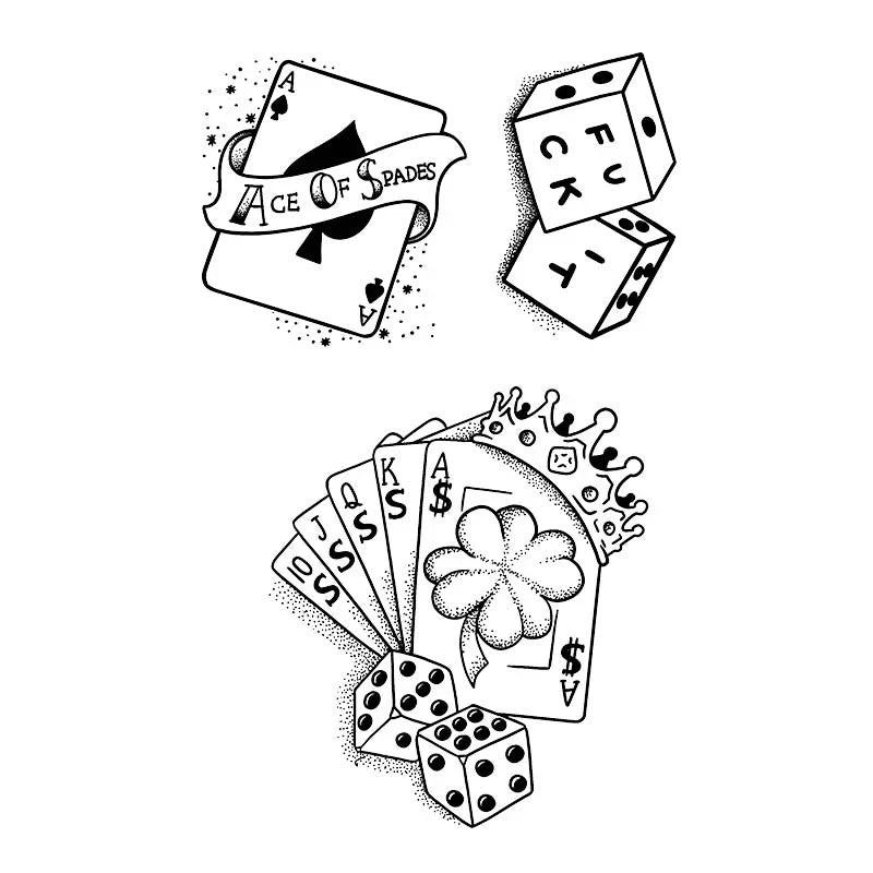 Ace Of Spades Gambling Tattoo