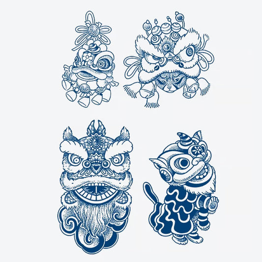 Lion Dance Series Tattoo