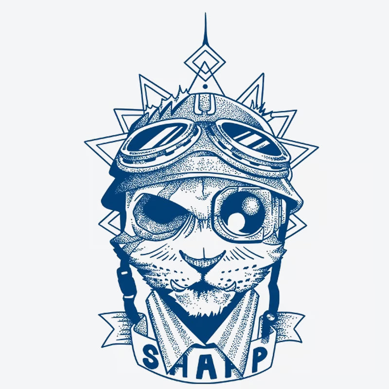Cat Pilot Tattoo