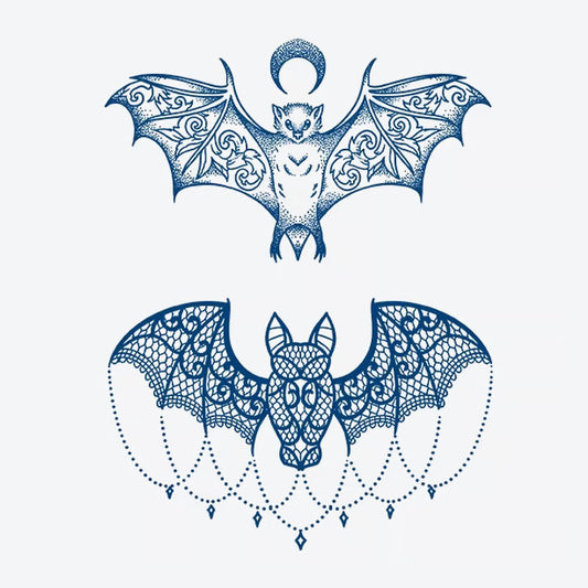 Bat Moon Series Tattoo