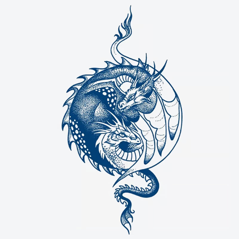 Yin Yang Dragon Tattoo
