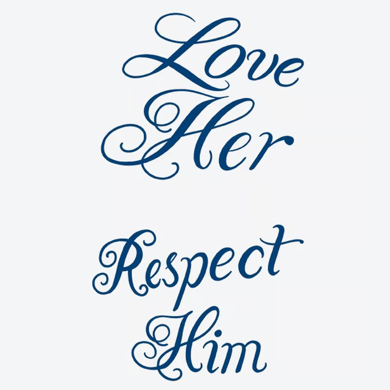 Love Her Respect Him Tattoo