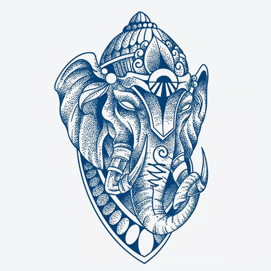 Ornate Elephant Mask Tattoo