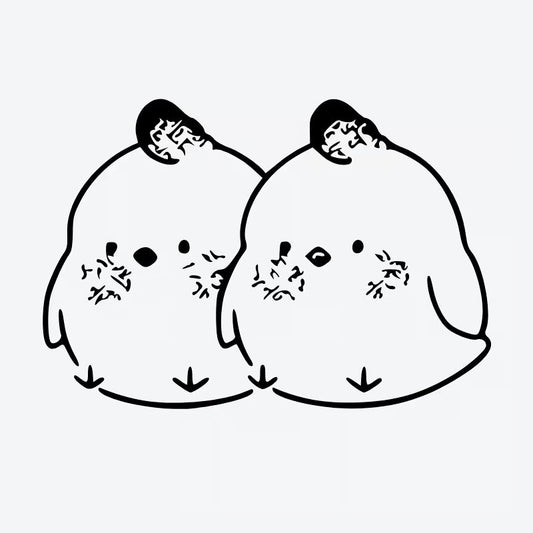 Chubby Bird Friends Tattoo