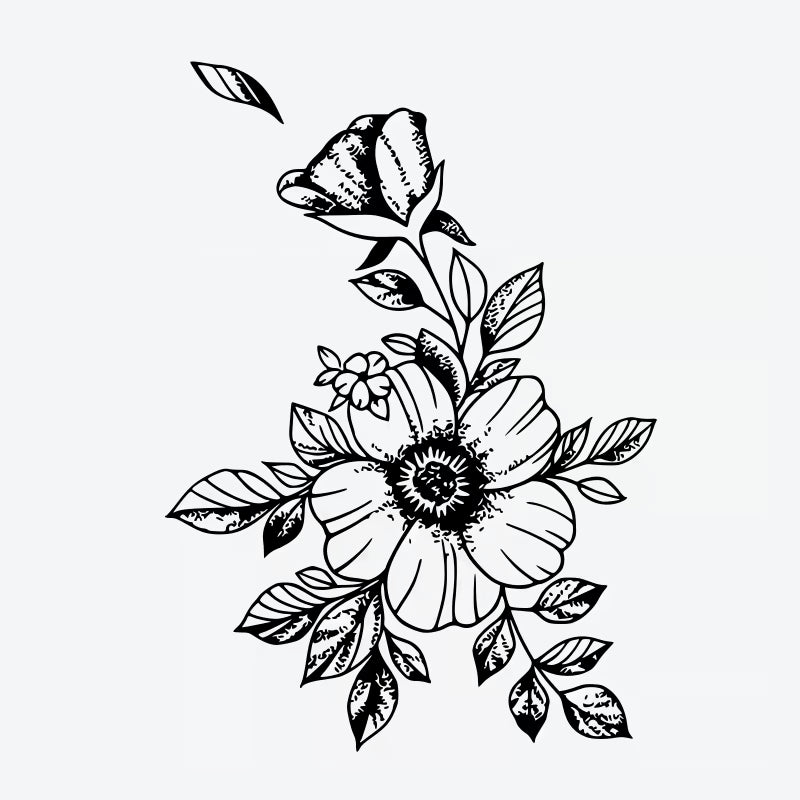 Floral Arrangement Tattoo