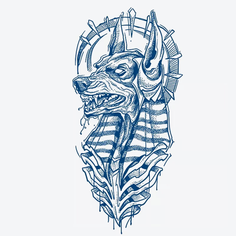 Anubis Dog Guardian Tattoo