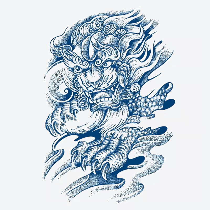 Mythical Lion Tattoo