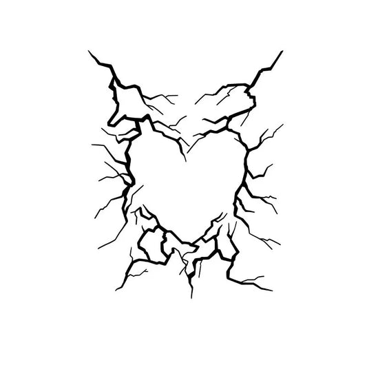 Cracked Heart Tattoo