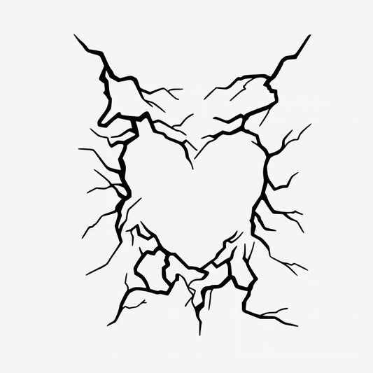 Cracked Heart Tattoo