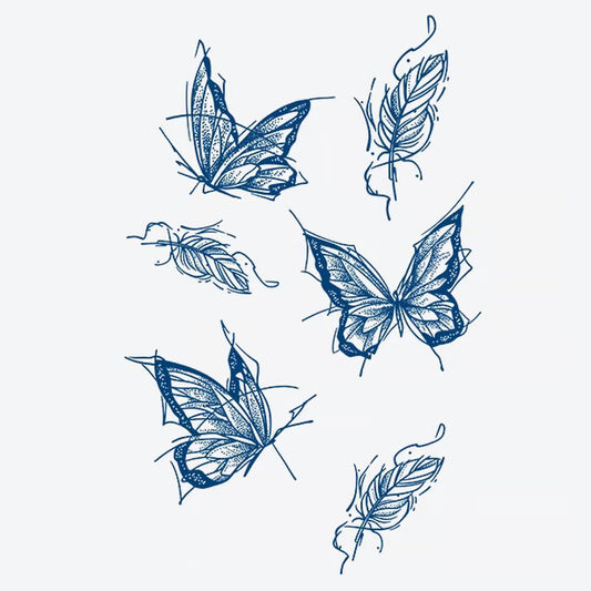 Butterfly Leaf Series Tattoo