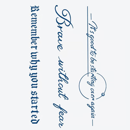 Inspirational Quote Tattoo