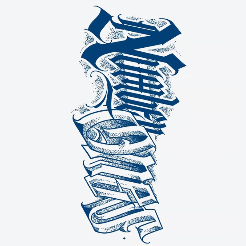 Stylized Script Lettering Tattoo