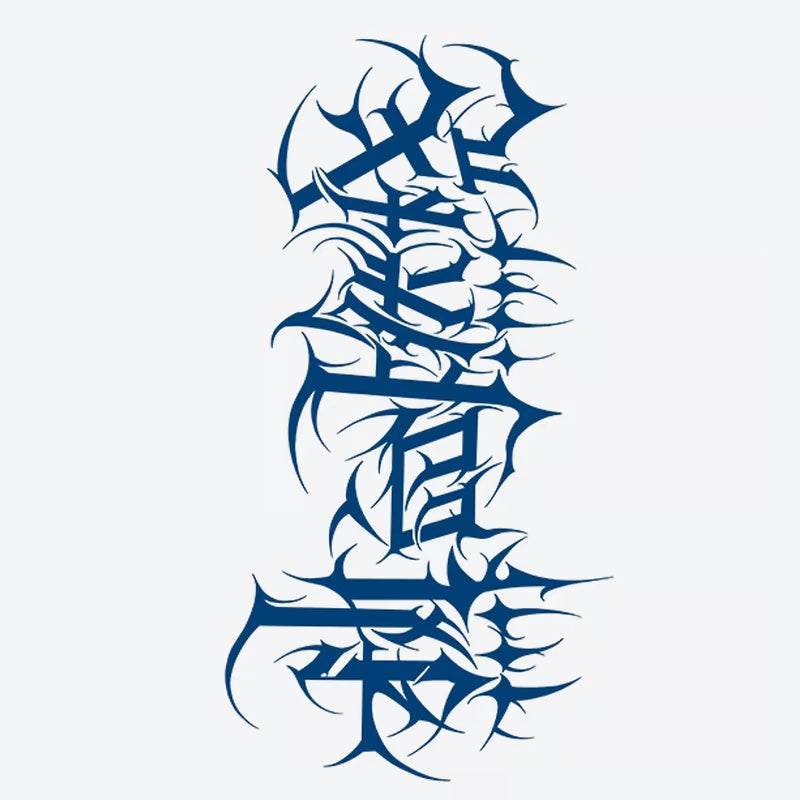 Abstract Calligraphy Tattoo