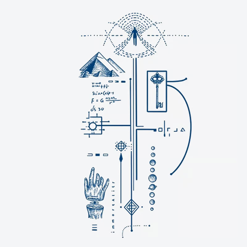 Geometric Symbolism Tattoo