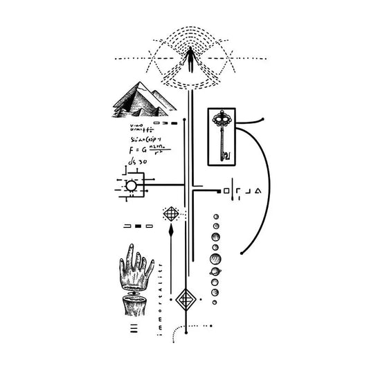 Geometric Symbolism Tattoo
