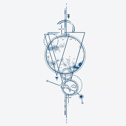 Geometric Space Elements Tattoo