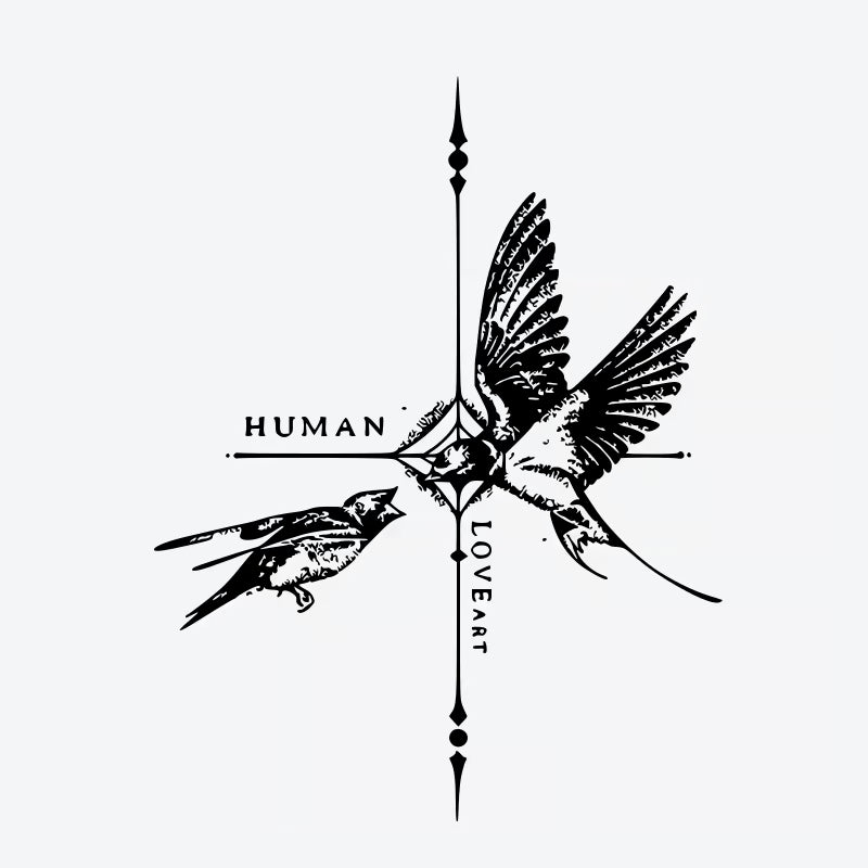 Birds Human Love Art Tattoo