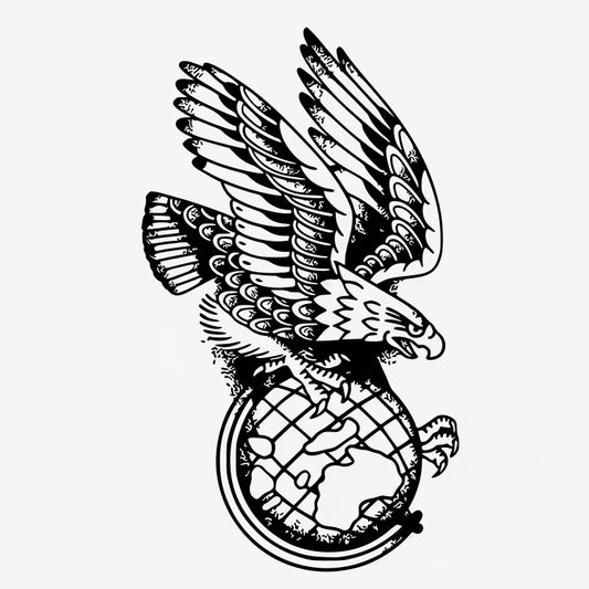 Eagle Globe Tattoo