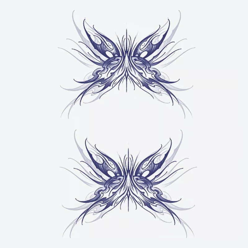 Ornate Butterfly Abstract Tattoo