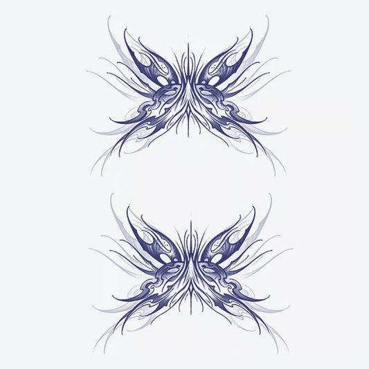 Ornate Butterfly Abstract Tattoo