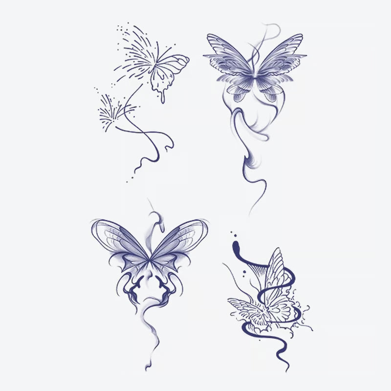 Butterfly Swirl Series Tattoo
