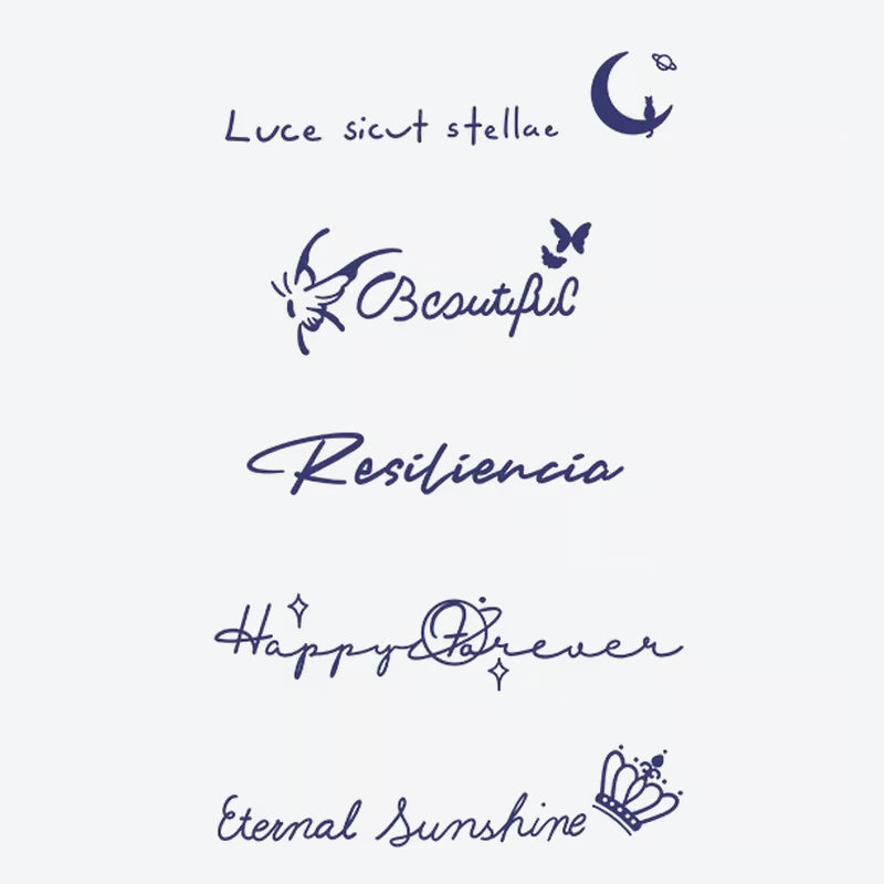 Elegant Script Symbol Tattoo