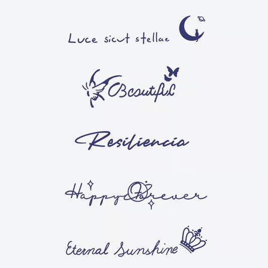 Elegant Script Symbol Tattoo