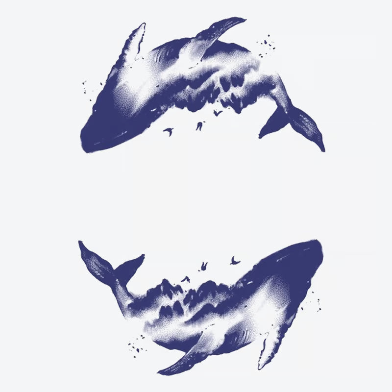 Whale Reflection Tattoo