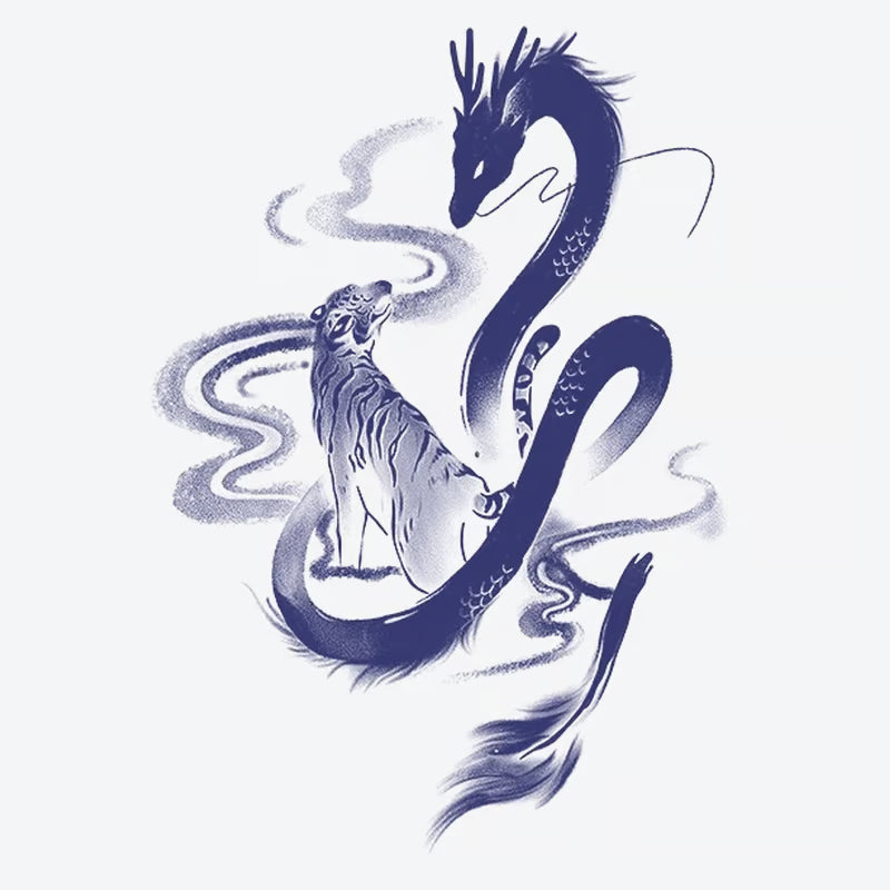 Tiger Dragon Harmony Tattoo